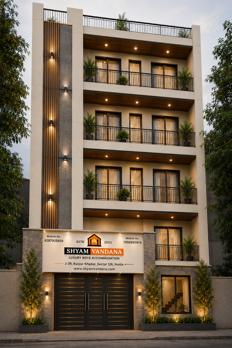 Shyam Vandana Luxury Boys PG Accommodation - 126 Noida