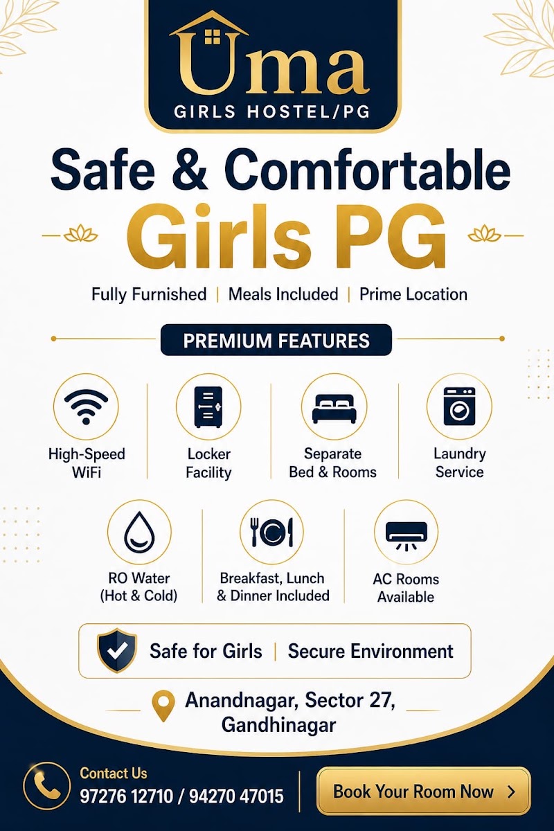 Uma Girls Hostel/PG – Girls PG in Gandhinagar preview photo 1