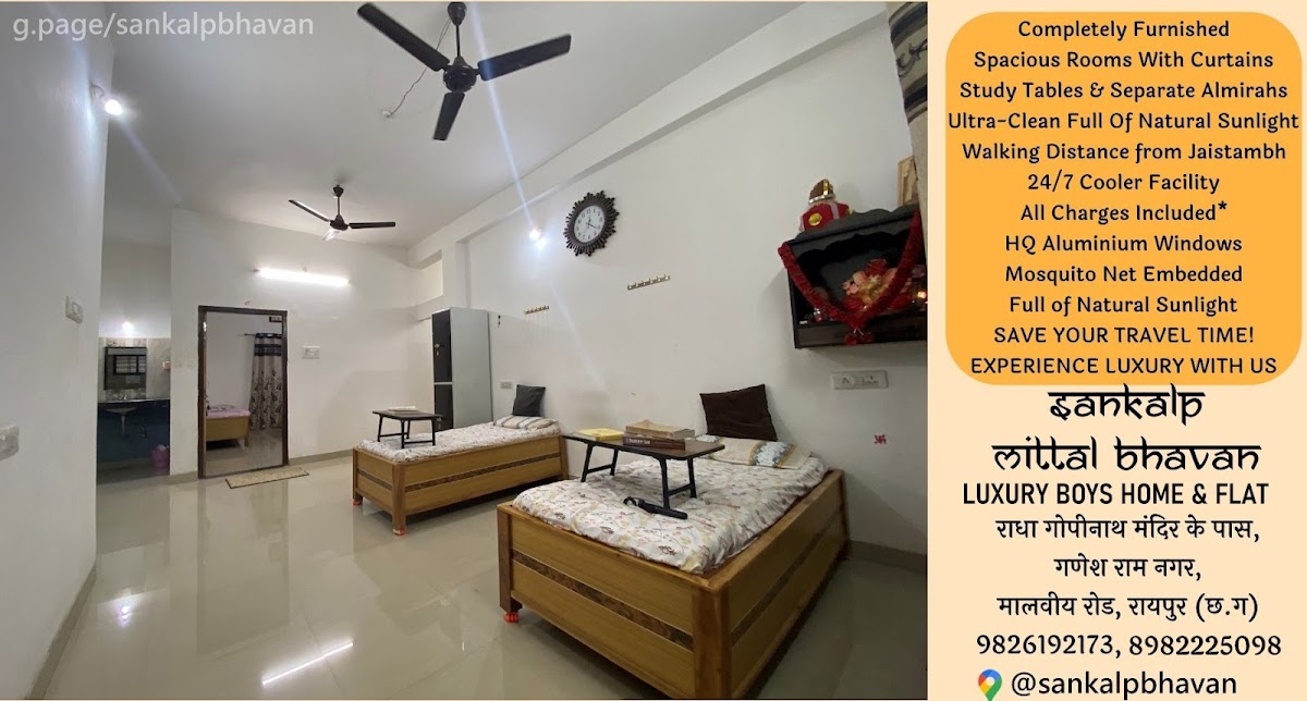 SANKALP MITTAL BHAVAN, LUXURY BOYS HOME & FLATS – Boys PG in Raipur preview photo 2