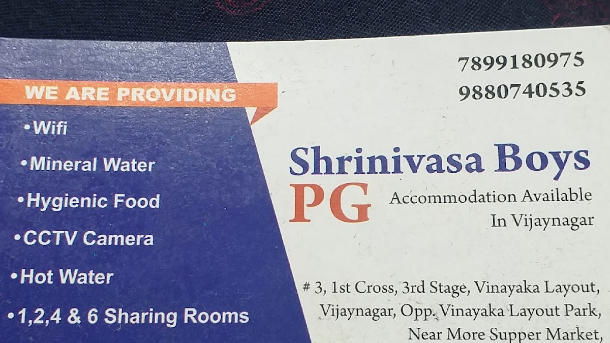 PG For Boys in Vijaynagar Bengaluru