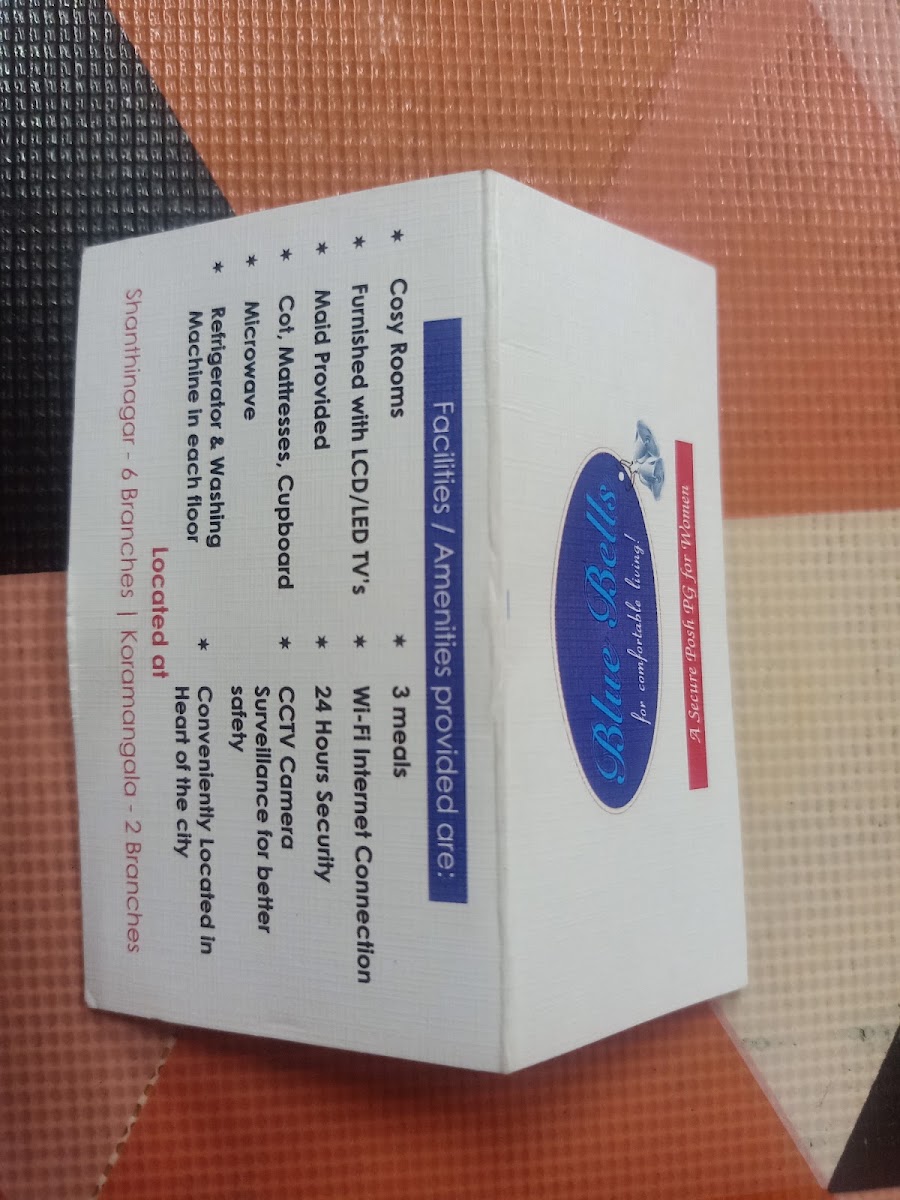 Blue Bells PG - Luxury PG for girls Shathi Nagar