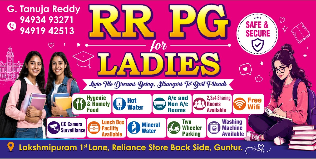 RR PG FOR LADIES – Girls PG in Guntur preview photo 1