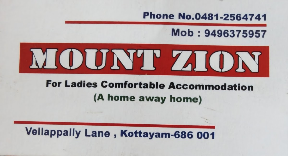 MOUNT ZION LADIES HOSTEL – Girls PG in kottayam preview photo 1