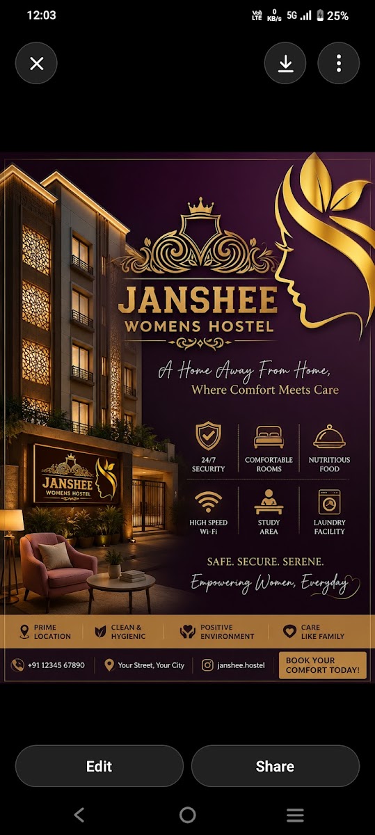 JANSHEE WOMENS HOSTEL – Girls PG in Madurai preview photo 1